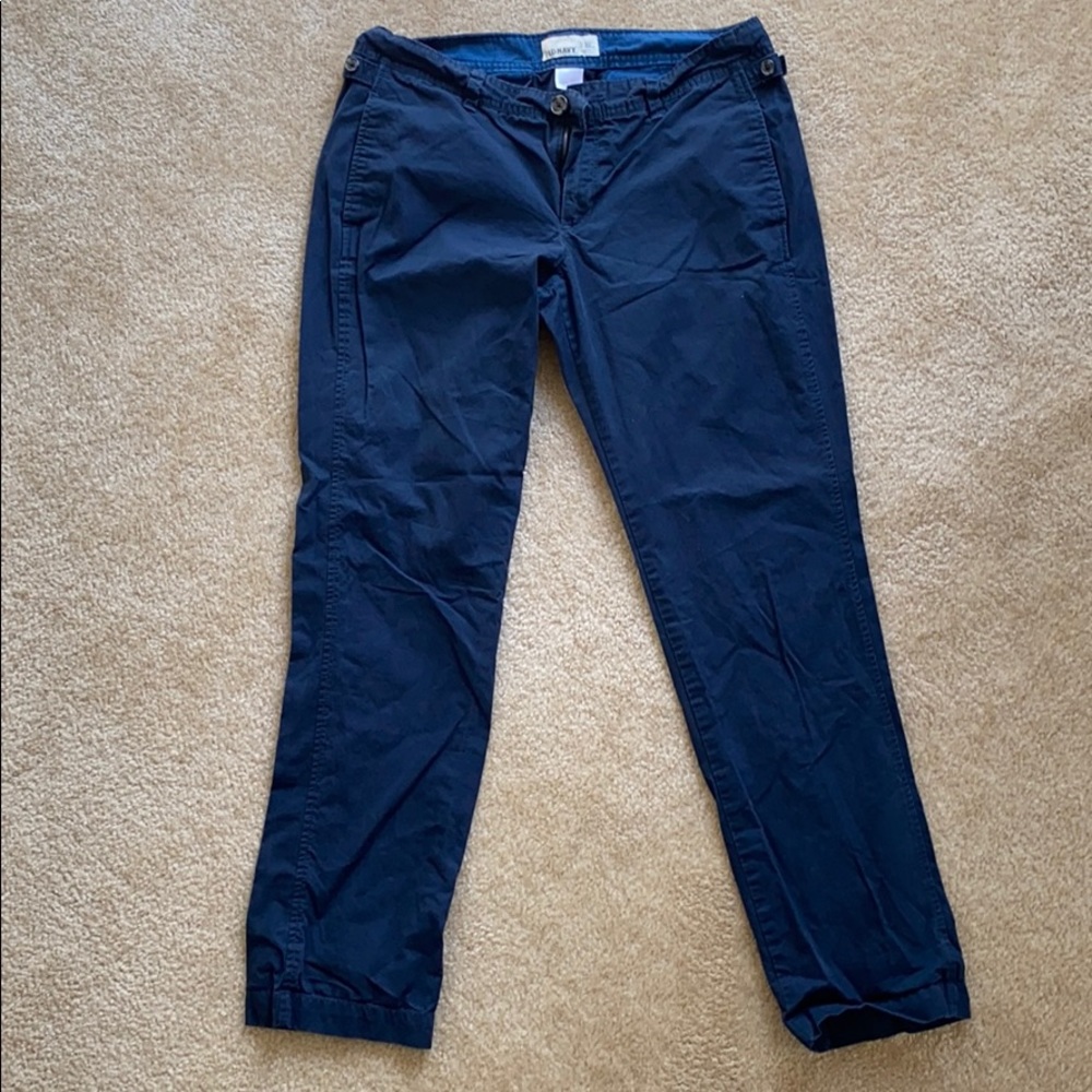 Old Navy Size 10 Navy Khaki Pants